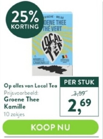 Holland & Barrett Groene thee kamille 10 zakjes aanbieding
