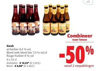 Colruyt Kwak amberbier aanbieding