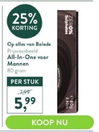 All-in-one voor mannen 80 gram