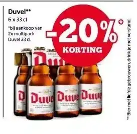 Spar Duvel 6x33 c aanbieding