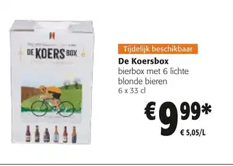 De koersbox bierbox met 6 lichte blonde bieren 6 x 33cl