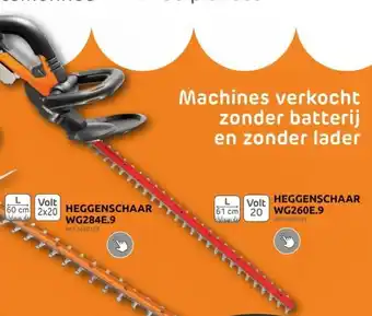 Worx Heggenschaar WG260E.9 Ref 5680155