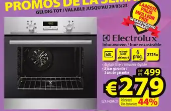 Electrolux inbouwoven / four encastrable