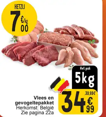 Cora Vlees en Gevogeltepakket 5kg aanbieding