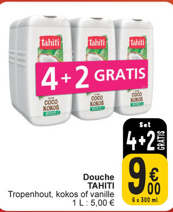 Cora Tahiti Douche 6 x 300ml aanbieding