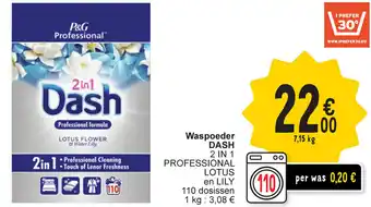 Cora Dash Waspoeder 2 in 1 Professional Lotus en Lily 7.15kg aanbieding