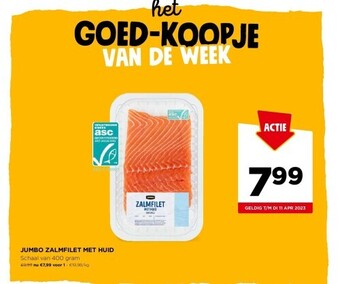 Jumbo Jumbo zalmfilet met huid aanbieding