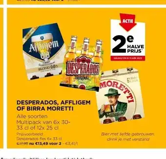 Jumbo Desperados, affligem of birra moretti aanbieding