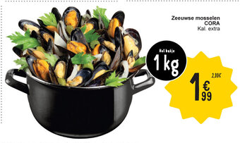 Cora Zeeuwse mosselen 1 kg aanbieding