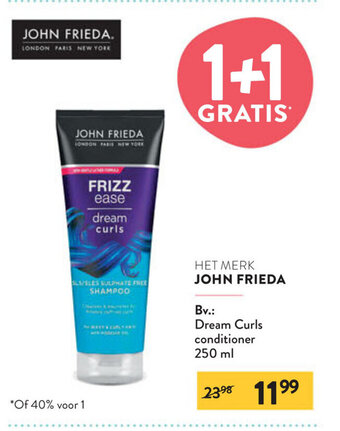 Di John Frieda dream curls conditioner 250 ml aanbieding