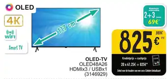 Cora LG OLED-TV OLED48A26 HDMIx3 / USBx1 (3146929) aanbieding