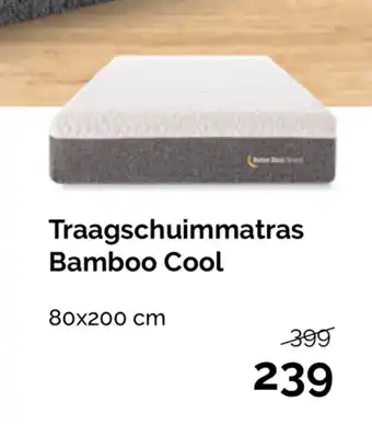 Beter Bed Beter Bed Select Traagschuimmatras Bamboo Cool 80*200cm aanbieding