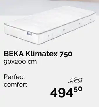 Beter Bed Beka Klimatex 750 90*200cm aanbieding