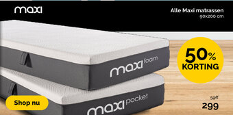 Beter Bed Maxi Matrassen aanbieding