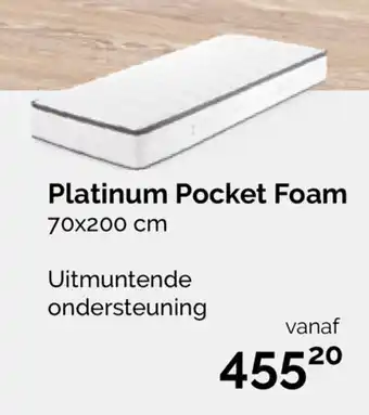 Beter Bed Beter Bed Select Platinum Pocket Foam 70*200cm aanbieding