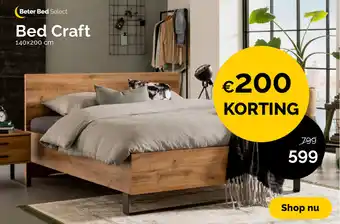 Beter Bed Beter Bed Select Bed Craft 140*200cm aanbieding