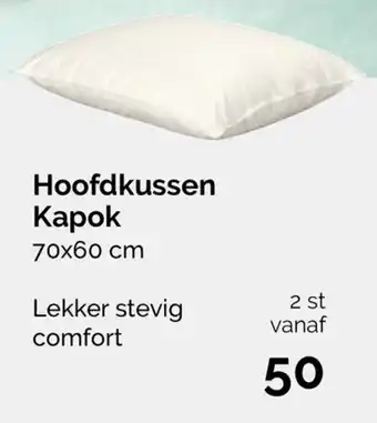 Beter Bed Beter Bed Select Hoofdkussen Kapok 70*60cm 2st aanbieding