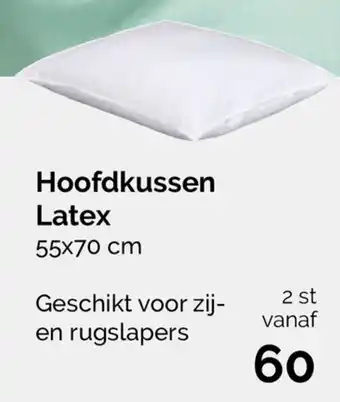 Beter Bed Beter Bed Select Hoofdkussen Latex 55*70cm 2st aanbieding