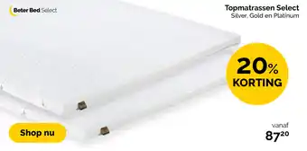Beter Bed Beter Bed Select Topmatrassen Select aanbieding