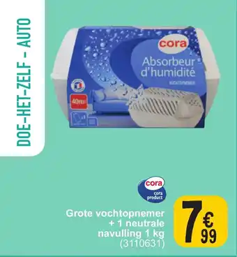 Cora grote vochtopnemer + 1 neutrale navulling 1kg (3110631)