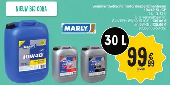 Cora Marly semisynthetische motoroliebenzine/diesel 10w40 SL/CF 30L (3300860-59-35) aanbieding