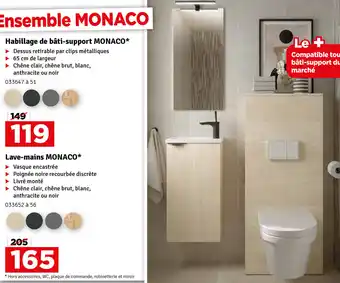 Habillage de bati-support monaco 65 cm de largeur, 033647 a 51