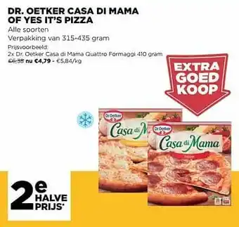Jumbo Dr. oetker casa di mama quattro formaggi aanbieding
