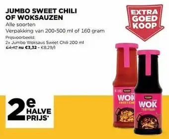 Jumbo Jumbo woksaus sweet chili aanbieding
