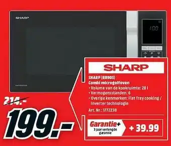 MediaMarkt Sharp r890s combi microgolfoven aanbieding