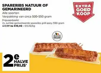 Jumbo gemarineerde spareribs grill spicy