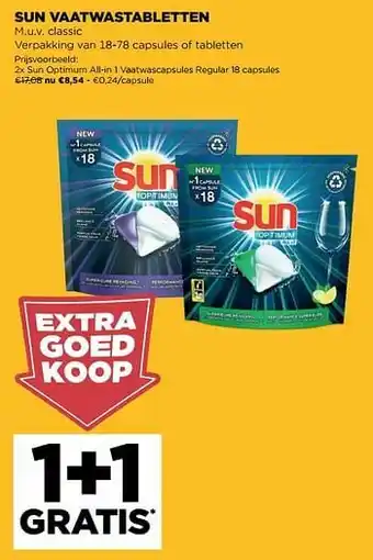 Sun optimum all-in 1 vaatwascapsules regular