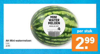 Albert Heijn Ah mini-watermeloen aanbieding