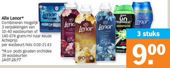 Albert Heijn Alle lenor aanbieding
