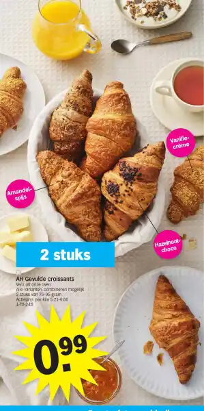 Ah gevulde croissants