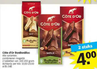 Albert Heijn Côte d'or bonbonbloc aanbieding