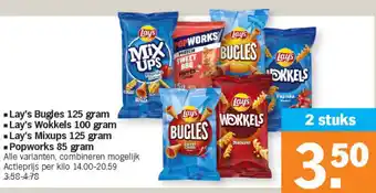 Albert Heijn Lay's bugles 125 gram aanbieding
