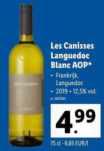 Les canisses languedoc blanc aop