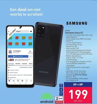 Samsung Smartphone Galaxy A31