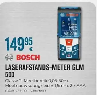 Meno Pro Bosch Laserafstands-meter Glm 500 aanbieding