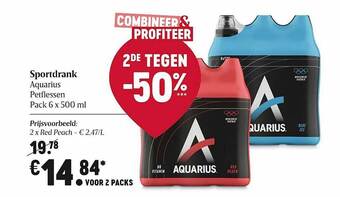 Delhaize Sportdrank Aquarius aanbieding