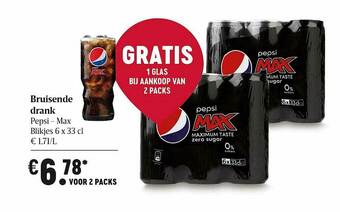 Delhaize Bruisende Drank Pepsi - Max aanbieding