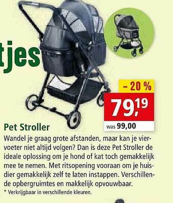 Maxi Zoo Pet Stroller aanbieding