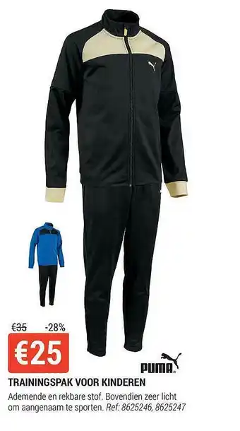Decathlon Trainingspak Voor Kinderen Puma aanbieding
