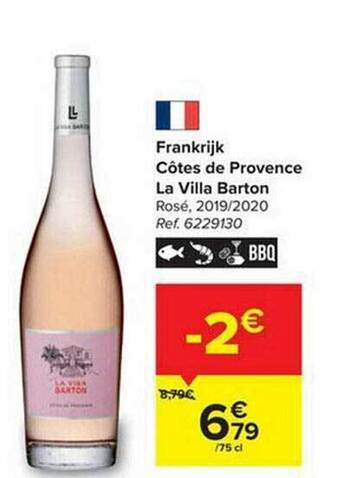 Carrefour Frankrijk Cotes De Provence La Villa Barton aanbieding