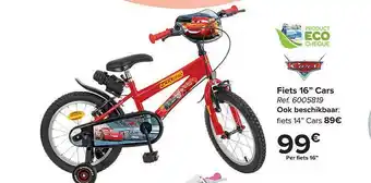 Carrefour Fiets 16" Cars aanbieding