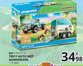 Playmobil Auto Met Aanhanger