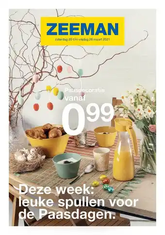 Zeeman Paasdecoratie aanbieding