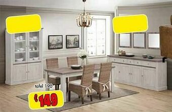 Budget Meubelen Tafel 190 aanbieding