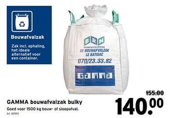 GAMMA Gamma bouwafvalzak bulky aanbieding