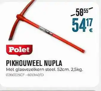 Meno Pro Polet Pikhouweel Nupla 52 cm aanbieding